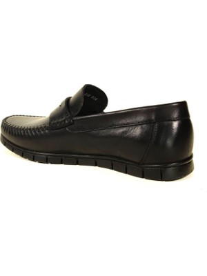 Forelli 44301 Erkek Siyah Deri Comfort Ayakkabı