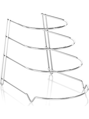 Tekno-tel 4 Katlı Metal Organizer Tava Rafı Krom KB086