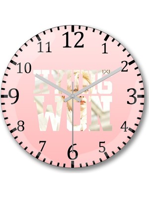 Baskı Dükkanı Hyungwon Monsta x Duvar Saati Bombeli Gerçek Cam