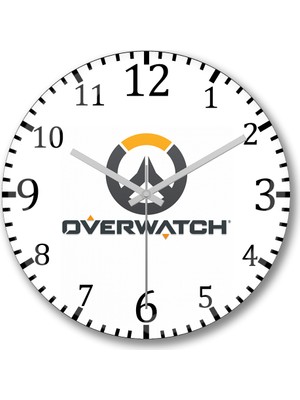 Baskı Dükkanı Overwatch Legion Duvar Saati Bombeli Gerçek Cam
