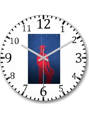 Baskı Dükkanı Spider Man 20 Ingram Duvar Saati Bombeli Gerçek Cam