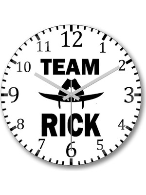 Baskı Dükkanı Zombie The Walking Dead Team Negan Duvar Saati Bombeli Gerçek Cam