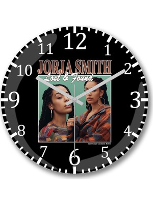 Baskı Dükkanı Jorja Smith Lost Found Homage Design Duvar Saati Bombeli Gerçek Cam