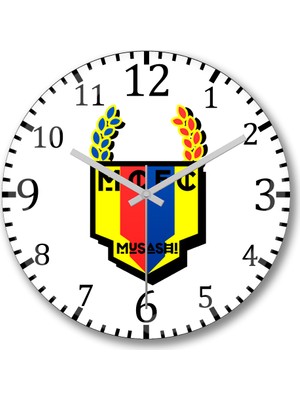 Baskı Dükkanı Kaptan Tsubasa Duvar Saati Bombeli Gerçek Cam