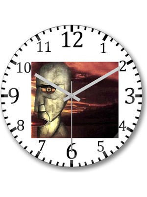 Baskı Dükkanı Pink Floyd The Wall Duvar Saati Bombeli Gerçek Cam