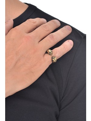 Labalaba Erkek Bronze kurukafa Yüzük