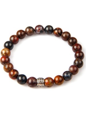 Alibaba Doğaltaş Pietersite Doğal Taş Bileklik 8 mm Küre Kesim