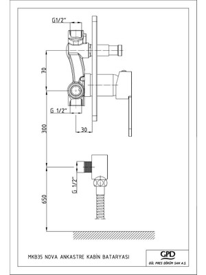 GPD MKB35 Nova Ankastre Kabin Bataryası