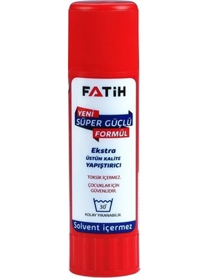 Fatih Yapıştırıcı 20 gr 10'lu Kokusuz Solvent İçermeyen Çocuklar İçin Güvenli Yapıştırıcı