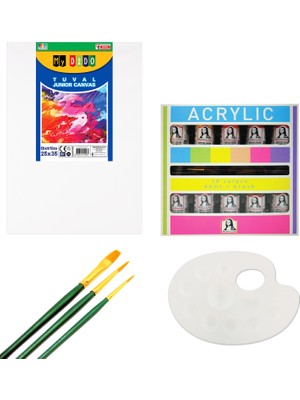 Mona Lisa Akrilik Boya Başlangıç Tuval 25 x 35 cm