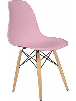 Bebeji Ahşap Ayaklı Plastik Çocuk Sandalyesi