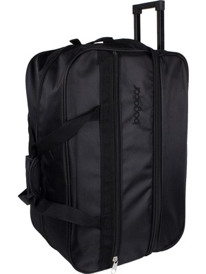Bagacar Tekerlekli Genişleyebilir Büyük Boy Seyahat Valizi Siyah