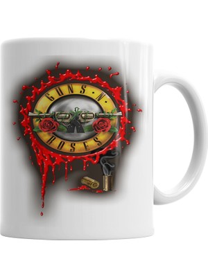 Baskı Dükkanı Guns n Roses Kupa Bardak Porselen
