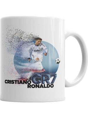Baskı Dükkanı CR7 Cristiano Ronaldo Kupa Bardak Porselen