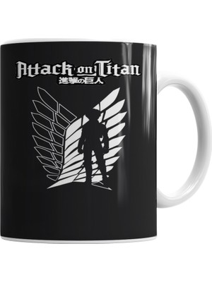 Baskı Dükkanı Attack On Titan Kupa Bardak Porselen