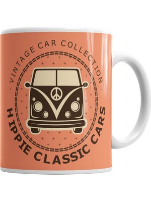 Baskı Dükkanı Kombi Hippie Kupa Bardak Porselen