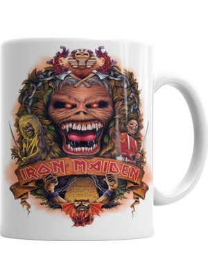 Baskı Dükkanı İron Maiden Kupa Bardak Porselen