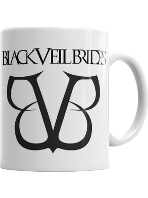 Baskı Dükkanı Black Veil Brides Falling Reverse Eyes Kupa Bardak Porselen
