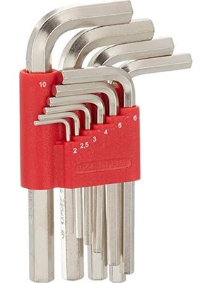 Izeltaş Allen Alyan Anahtar Takım Altı Köşe Kısa Boy 10 Parça