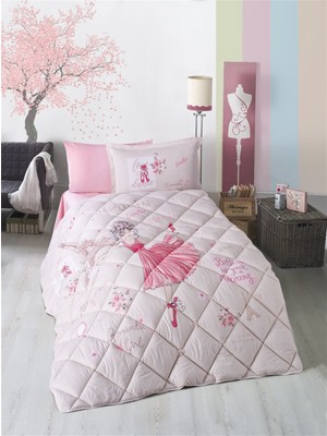 Clasy Tek Kişilik Yorgan Romantic Girl Pembe