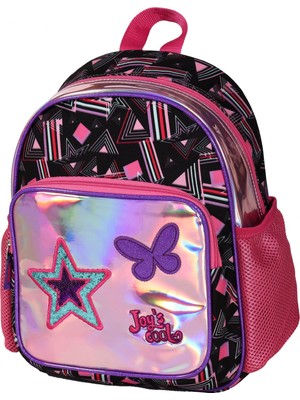 Joy's Cool Parlak Yıldız Işlemeli Anaokulu Sırt Çantası - Kız Çocuk - Pembe
