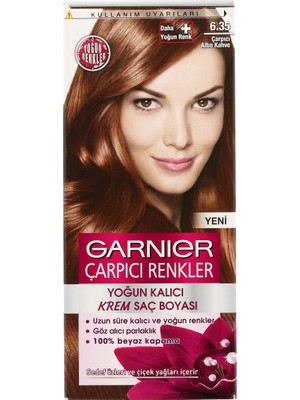Garnier Saç Boyası - Çarpıcı Altın Kahve, Amonyaksız Krem Formülü ile %100 Beyaz Kapatma ve Parlaklık