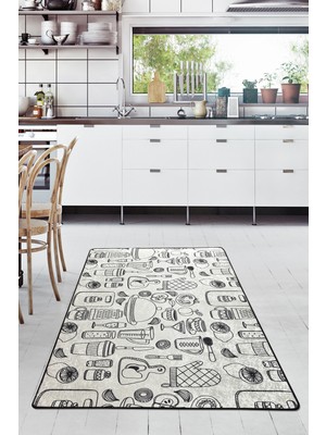 Chilai Home Cozinha Dijital Halı 160x230 cm