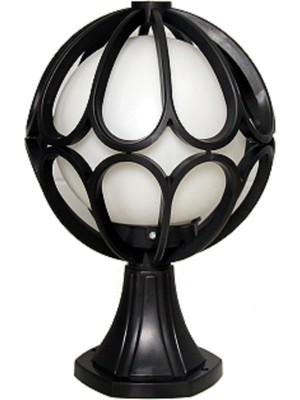 Black Bahçe Duvar Teras Set Üstü Aplik Siyah