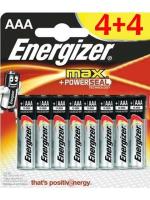 Energizer LR03 Max Aaa 4+4 Pil