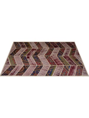 Madalyon Antik Patchwork Yün Yolluk