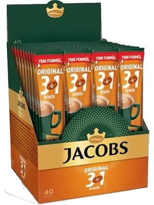 Jacobs 40 x 16 gr 3 Ü 1 Arada Kahve