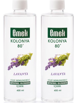 Emek Gliserinli Kolonya Lavanta 2 Adet 400 ml