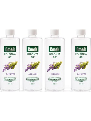 Emek Gliserinli Kolonya Lavanta 4 Adet 400 ml