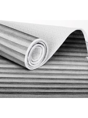 Exclusive Toprak Dijital Halı Shari Çizgili Gri