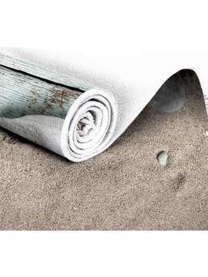 EXCLUSIVE Toprak Dijital Halı Saçaklı Tina Deniz Kum 180 x 280 cm