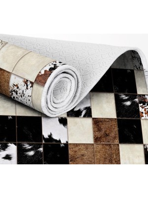 EXCLUSIVE Toprak Dijital Halı Pearl Post Kahverengi Siyah 80 x 120 cm