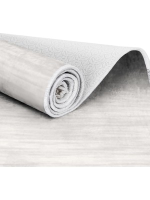 EXCLUSIVE Toprak Dijital Halı Saçaklı Julia Modern Gri 180 x 280 cm