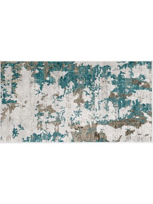 Exclusive Toprak Dijital Halı Grace Soyut Mavi