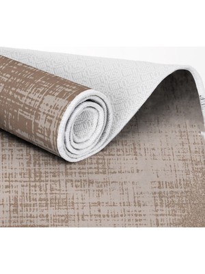 EXCLUSIVE Toprak Dijital Halı Alice Soyut Kahverengi 80 x 120 cm