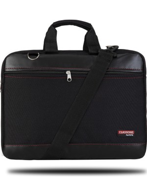 Classone TL1300 WTXpro Su Geçirmez Kumaş 13,3"-14  "Uyumlu Laptop Notebook El Çantası-Siyah