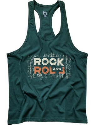 Bluu Fitness Gym Tank Top Sporcu Atleti Rock and Roll