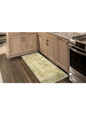 Colorix Kaymaz Deri Taban Tezgah Önü Mutfak Paspası 75 x 150 cm No: 475