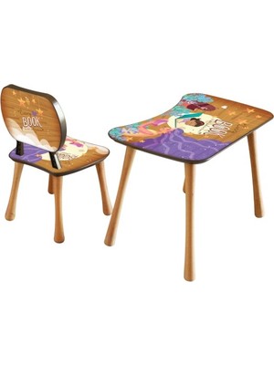 Popcorn Kids Back To School Sandalyeli Aktivite Masa Seti 2 - 6 Yaş