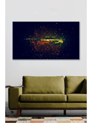 Hediyeler Kapında 50 x 70 Dekoratif Cs Go Awp Kanvas Duvar Tablo