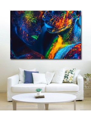 Hediyeler Kapında 100 x 140 Dekoratif Duvar Kanvas Tablo