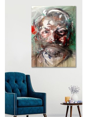 Hediyeler Kapında 100 x 140 Profil Sanatsal Duvar Kanvas Tablo