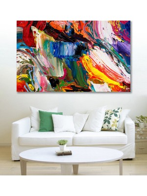 Hediyeler Kapında 100 x 140 Renkler Sürreal Sanatsal Kanvas Tablo