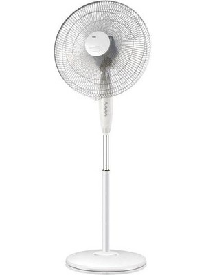 Raks Eco Max 16 Inç 3 Kanatlı Devrilme Emniyetli Ayaklı Vantilatör 50 W Beyaz