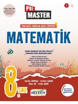 Okyanus Yayınları 8. Sınıf Pre Master Matematik Soru Bankası