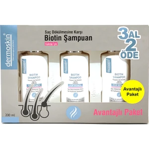 Biotin Şampuan Kadın 3 Al 2 Öde Avantajlı Paket